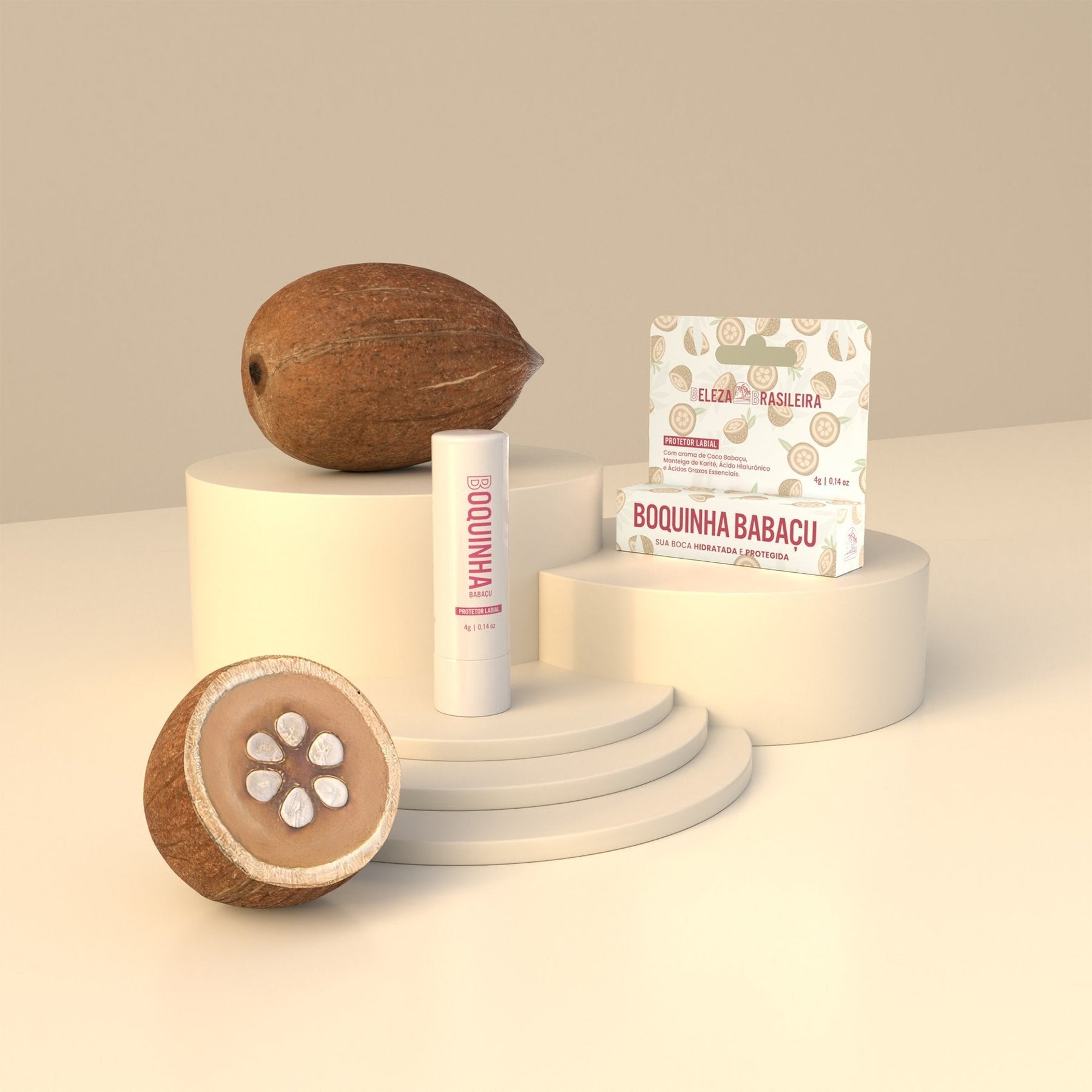 Kit Boquinhas: Esfrega + Preenchedor + Proteção UV + Boquinha Açaí
